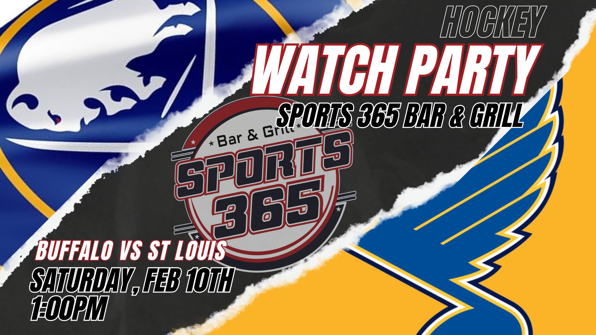 Watch Party Buffalo Sabres vs St Louis Blues