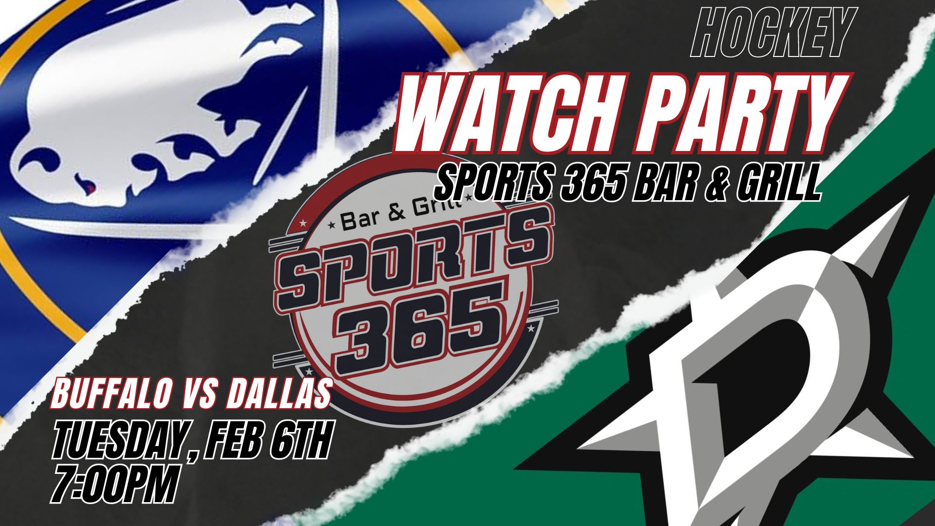 Watch Party Buffalo Sabres vs Dallas Stars