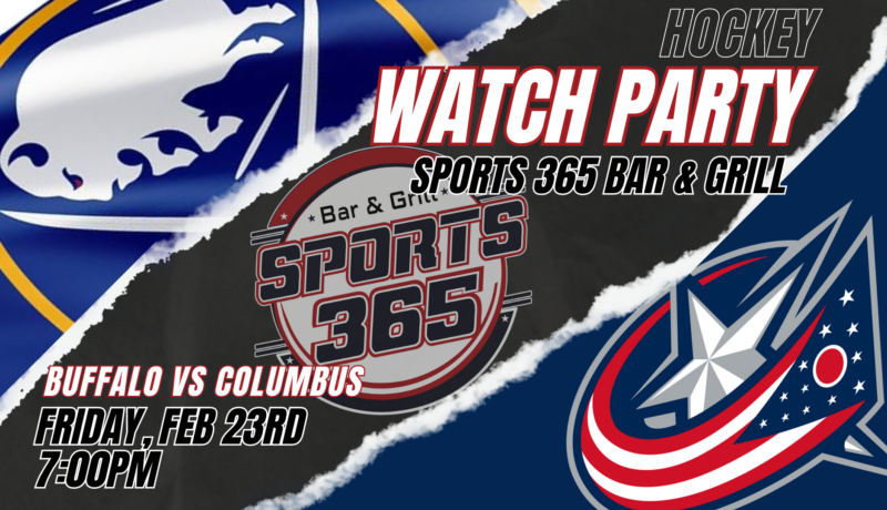Watch Party Buffalo Sabres vs Columbus Blue Jackets
