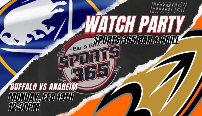 Watch Party Buffalo Sabres Vs Anaheim Ducks